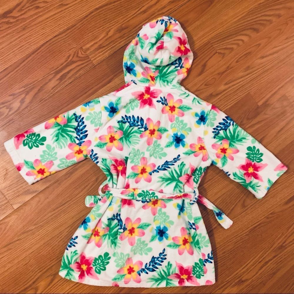 Nautica Bright Colorful Terry Cloth Robe W/Belt Swim Cover Up Size 5/6 - Picture 8 of 13